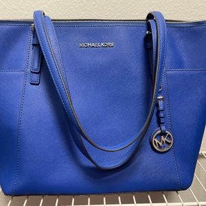 Cobalt blue Michael Kors purse
